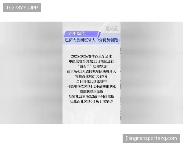 巴萨西甲争冠主动权生变，领跑优势逐步收窄